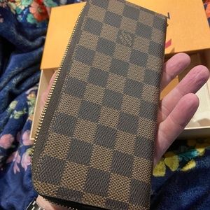 Louis Vuitton Clemence  Damier Wallett
